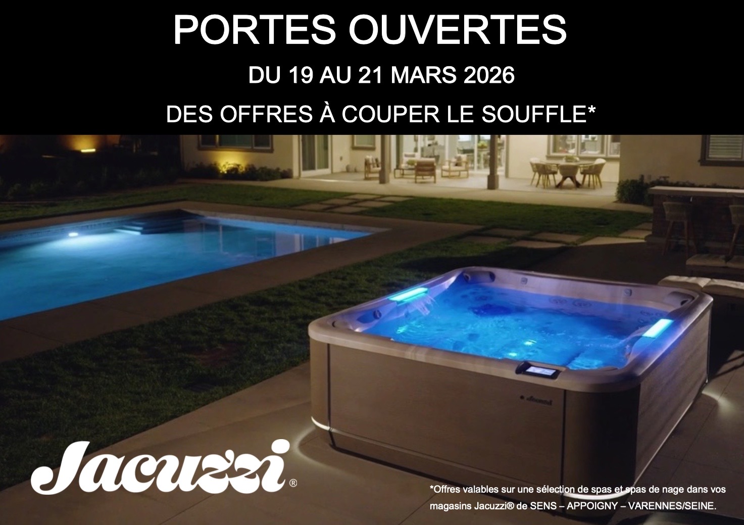 Portes ouvertes jacuzzi